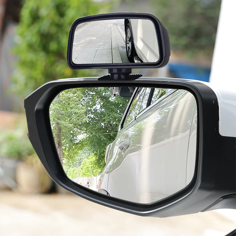Adjustable Wide Angle Rear Mirrors Car Mount Auxiliary Rearview Mirror 360&deg; Rotating Wide-angle Blind Spot Blind Mirror