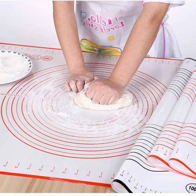 Silicone Mat Kitchen Kneading Dough Baking Mat Cooking Cake Pastry Non-stick Rolling Dough Pads Tools Sheet Accessories silicone baking mat