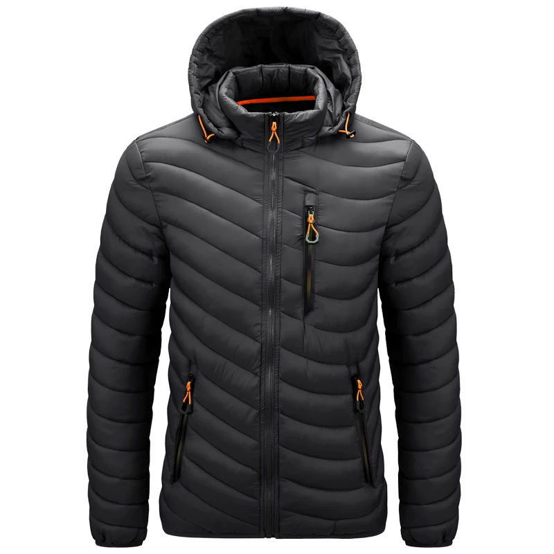 

Men's 2021 Autumn Winter Classic Hooded Warm Parkas Jacket Coat Men Outwear Casual Vintage Detachable Hat Outfits Warm Parka Men