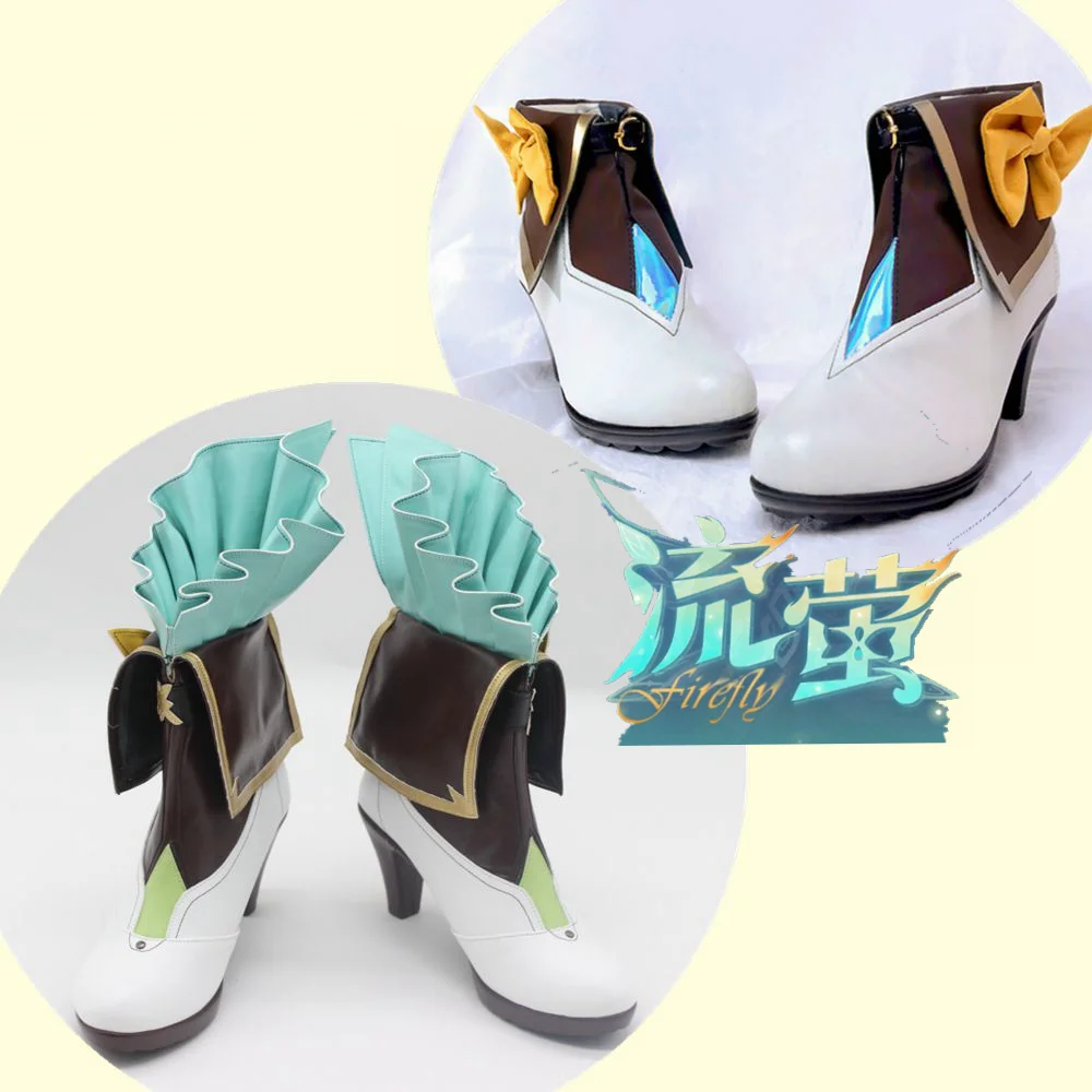 Firefly Cosplay Game Honkai: Star Rail Cosplay Shoes Women Ankle Boots C08900
