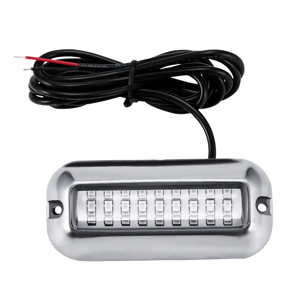 27LED 해양 트랜섬 램프 50W 항해용 램프 요트 보트 액세서리 보트 트랜섬 라이트 수중 폰툰 해양 선박 보트 도구