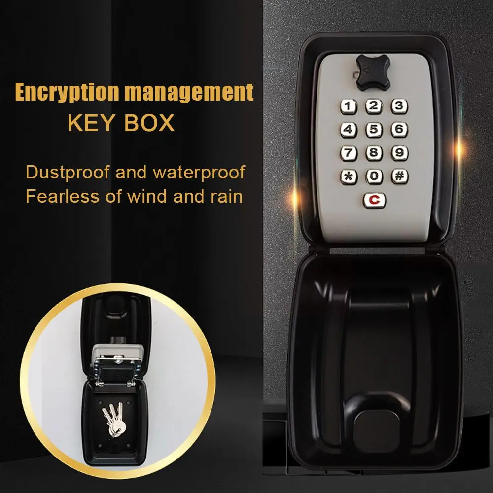 

Security Security Rustproof Aluminum alloy Code Lock Key Code Lock Key Storage Box Wall Mount