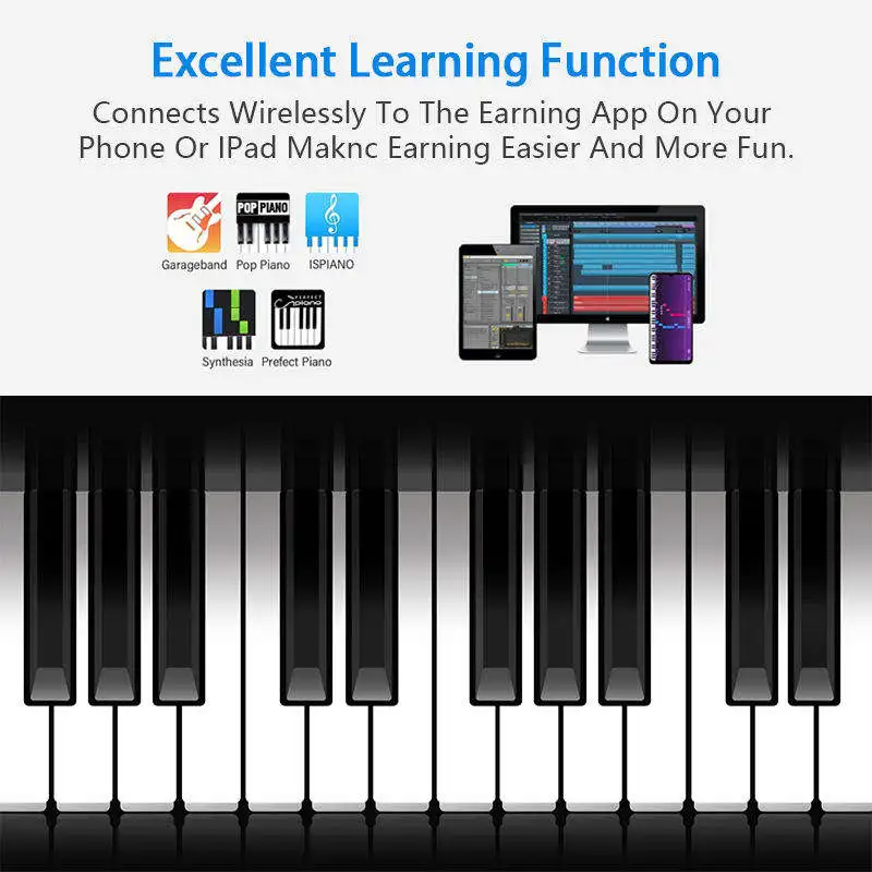 New Design Piano Keyboard 88 Key Weighted Digitalv Piano Professional 88 Keys Electric