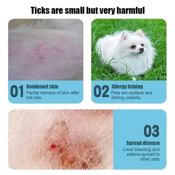 Pet Tick Removal Stainless Steel Tweezers Flea Remover Hook Rustproof Tick Puller Mite Flea Extractor Pet Grooming Supplies 3