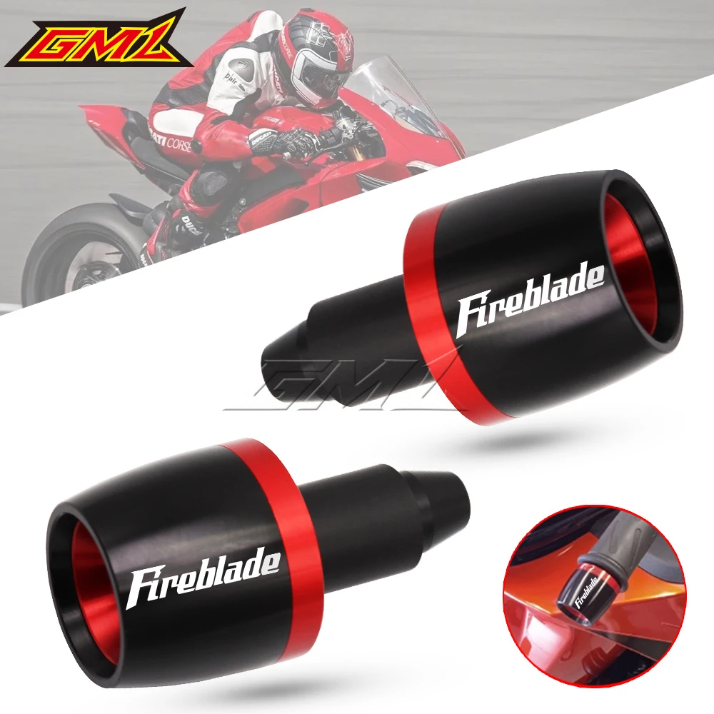 

Универсальные алюминиевые ручки для мотоцикла Honda Fireblade FIREBLADE CNC, наконечники стержня, противовес, скользящий штекер
