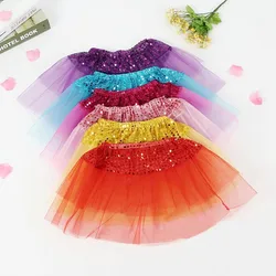 10 cores vestido de renda photoshoot crianças meninas gaze ballet tule macio tutu saia malha saia