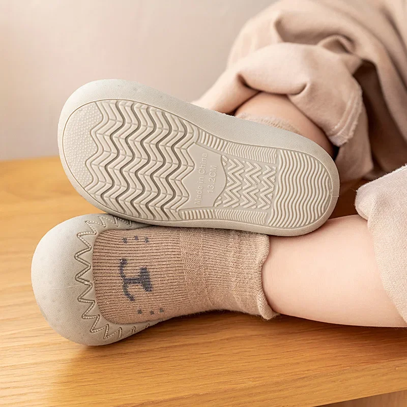 Baby Socks Shoes Toddler First Walker Baby Girl Kids Soft Rubber Sole Baby Boy Shoe Cotton Anti-slip 0-3Y Spring Summer 3