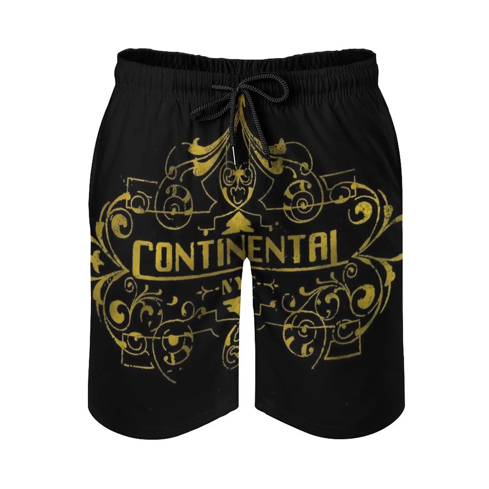

John Wick-Sanxit Indorsata Continental Hotel Men's Beach Shorts With Mesh Lining Surfing Pants Swim Trunks John Wick