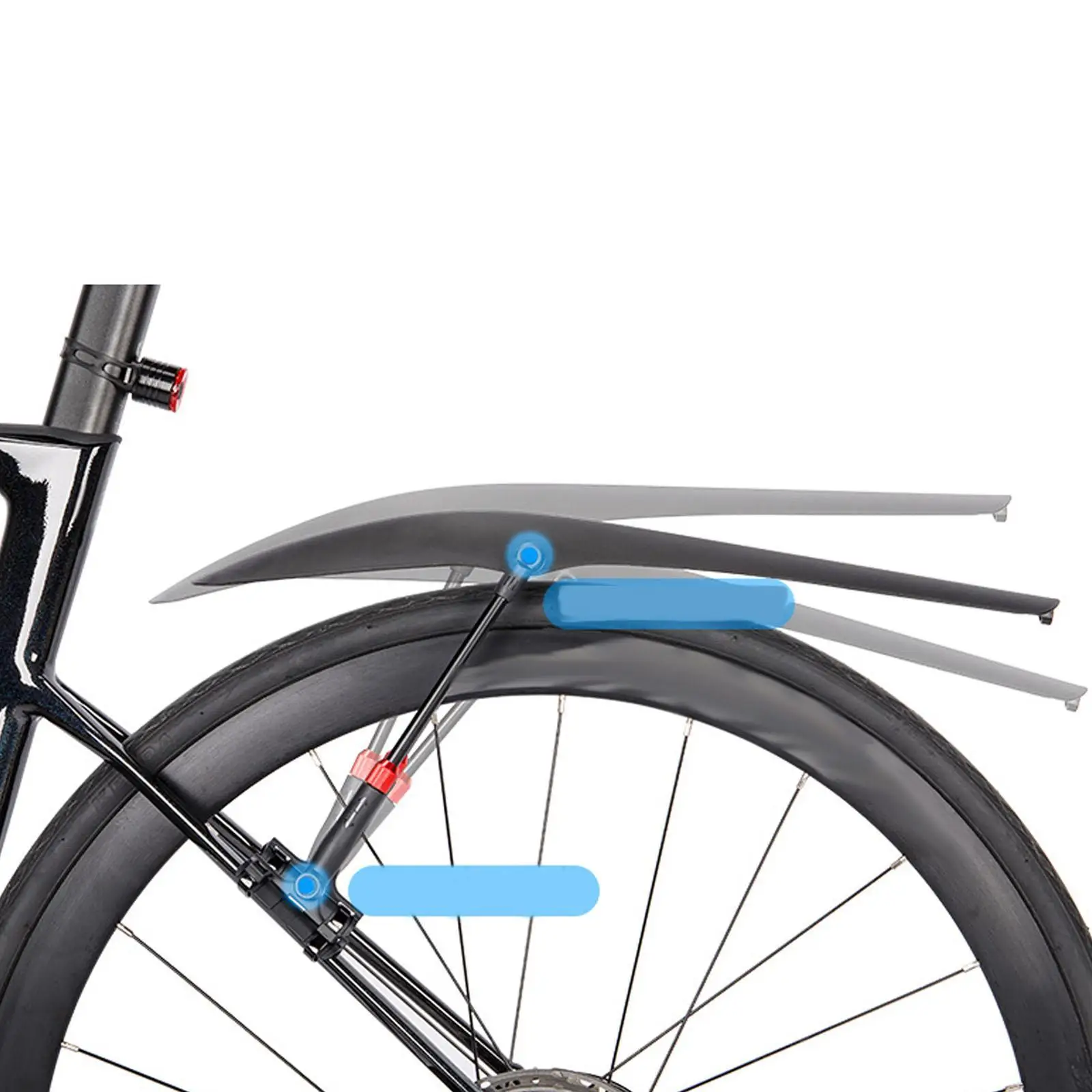 Road Bike Front Rear Fenders Wheel Protection Spare Parts Bicycle Mud Guards for Riding Fittings Accessories Road Bikes Outdoor Road Bike Front Rear Fenders Wheel Protection Spare Parts Bicycle Mud Guards for Riding Fittings Accessories Road Bikes Outdoor