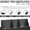 Stovetop Storage Solution Space-saving Solution Magnetic Stove Spice Rack Heat-resistant Organizer for Universal Stoves Non-slip 5