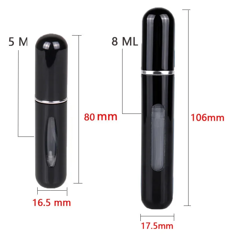 8/5ml perfume atomizer portable liquid container for Cosmetics Traveling mini aluminum spray alcochol empty refillable bottle perfume atomizer mini perfume atomizer refillable bottle refillable empty bottle refillable cosmetic bottle refillable perfume bottle refillable liquid container refillable spray bottle