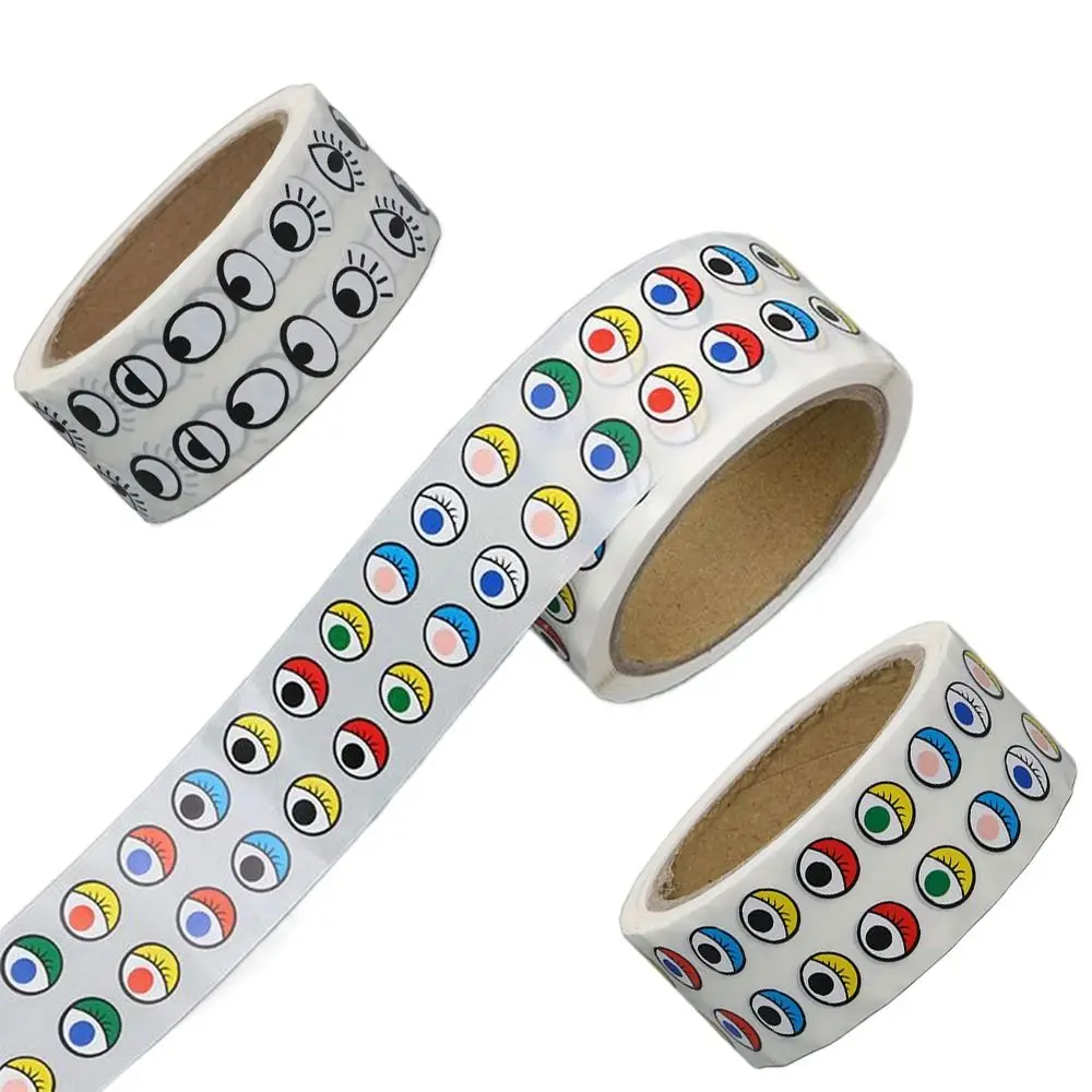 

Gifts Decor Eyes DIY Roll Stickers Waterproof Sticky Labels Children Toys Sticker Adhesive DIY Crafts Eyes Decorative Decals