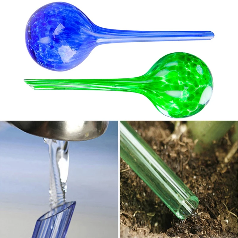 

100ml Auto Drip Irrigation Imitation Glass Ball Flower Automatic Watering Device Plant Pot Bulb Shape Drip Home Water Dropper