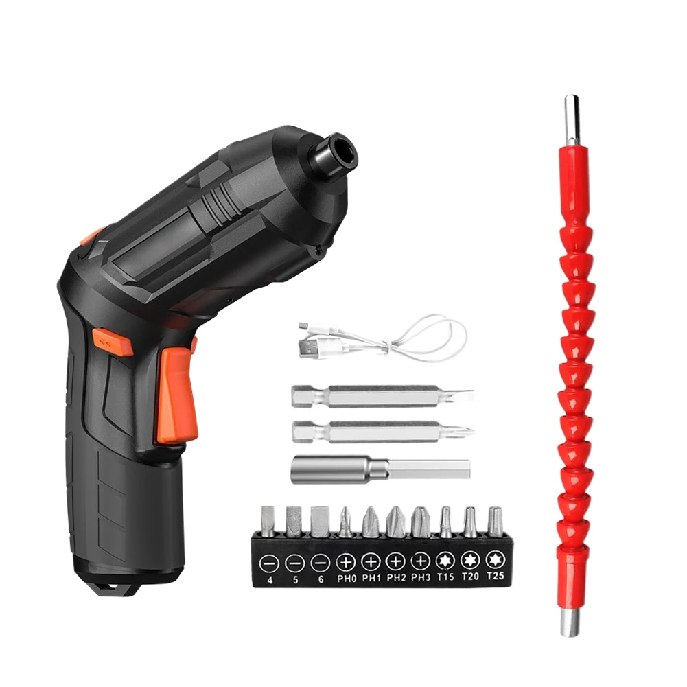 

Electric Screwdriver USB Charging Cordless Impact Wireless Hand Drill Driver