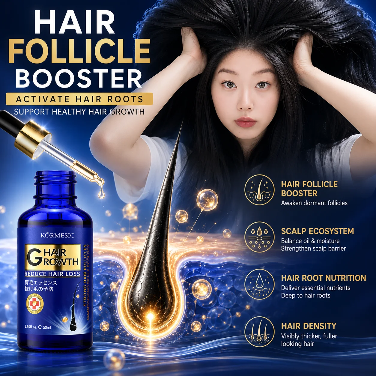 Revitalizing Hair Growth Serum - Nourish, Repair & Prevent Hair Loss