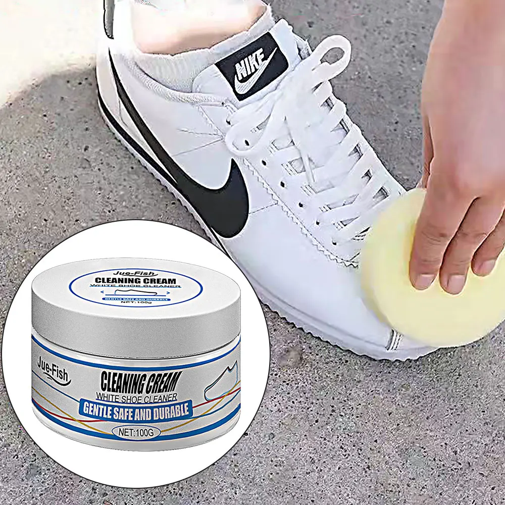 100g White Shoes Cleaning Stain Whitening Cleaner Dirt Cream For Shoe