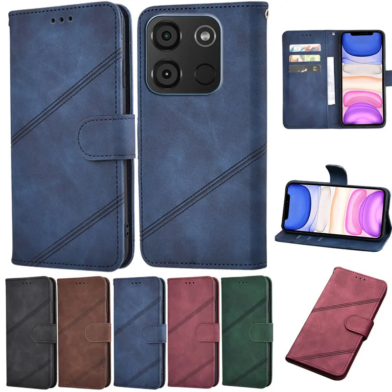 

Carcasa Para On Itel A60 Case Wallet Book Leather Flip Phone Cover For Itel A60 A 60 6.6" Cases Fundas Back Covers