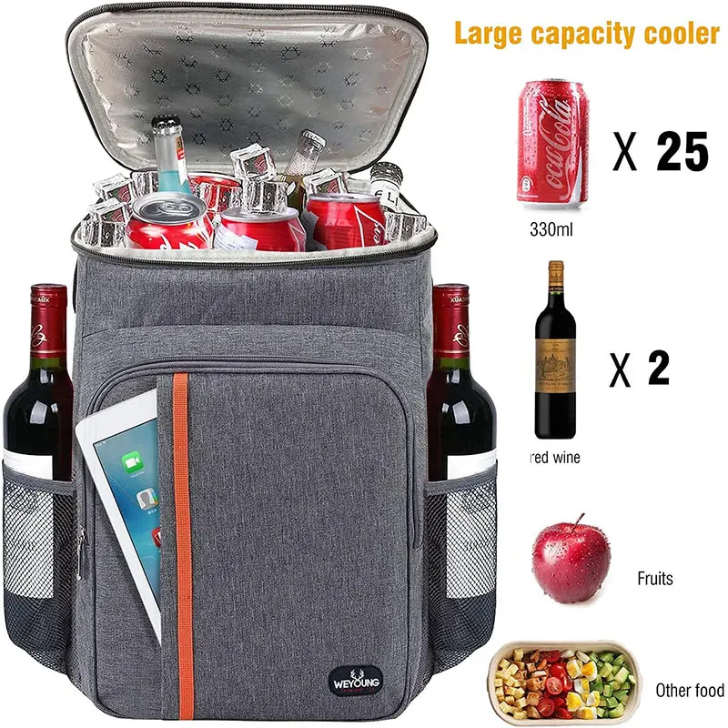 Outdoor Thermal Backpack Lunch Bags Insulated Cooler Bag Travel Camping Refrigerator Picnic Bags Large Waterproof Food Storage