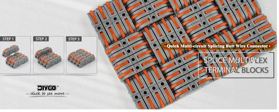 Description Picture 5 of itemQuick Multi-circuit Splicing Butt Wire Connector Terminal Block Compact Electrical Connectors Home Junction Box 222 223