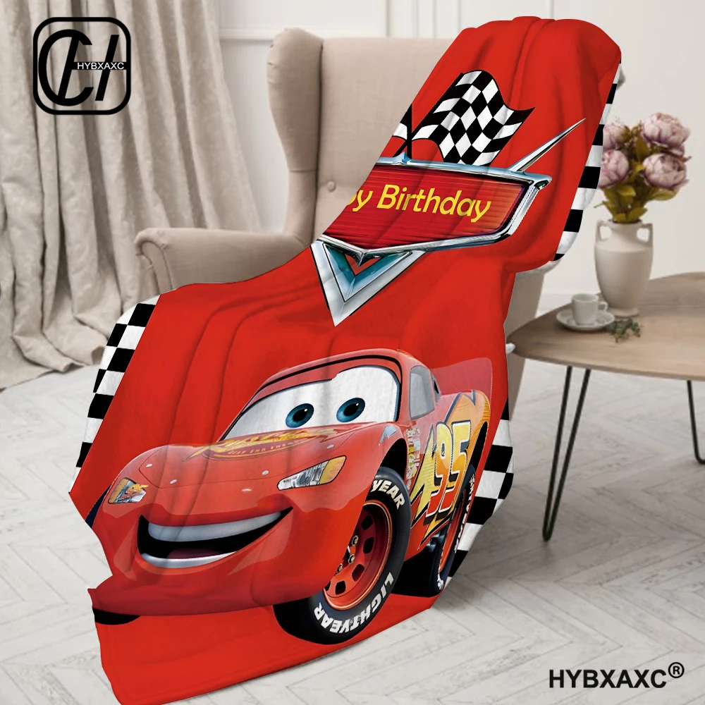 Disney Cars Mcqueen Blanket Soft Fluffy Throw King Size Luxury Blanket Throw Kid Adult Sofa Bed Blanket Cover Travel Throw Gift 3