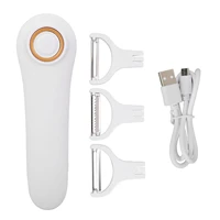 Rechargeable Peeler Wear Resistant Electric Peeler PTC Thermal Protector ABS Stainless Steel Good Tactility for Kitchen 1