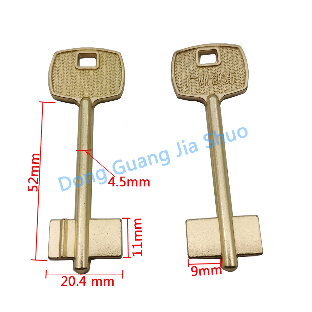 10pcs Anti Theft Door Key Embryo Flagpole Key Variant BRASS Blanks For Locksmith JS 3001