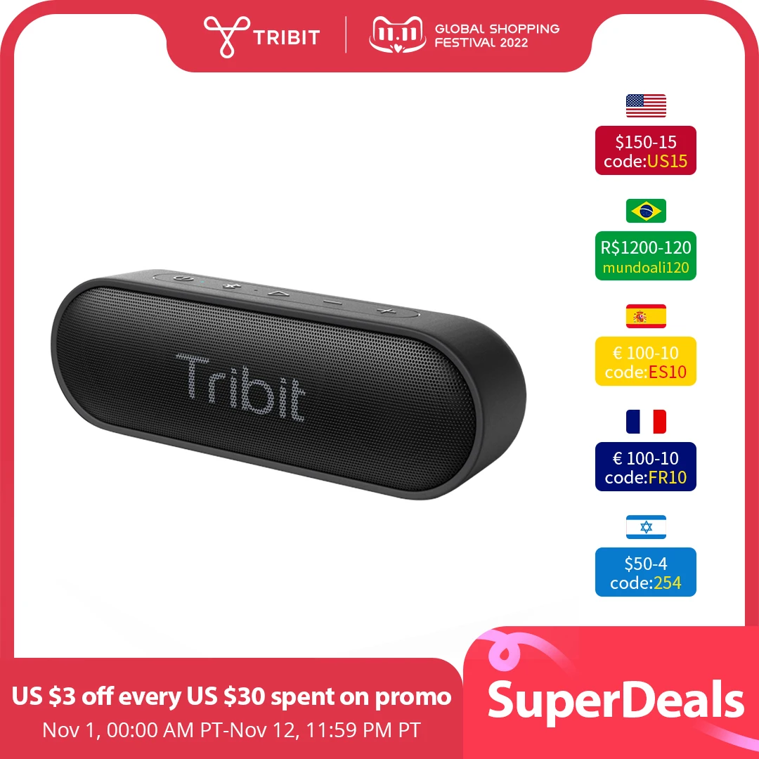 Altavoz Bluetooth Tribit Xsound Go, 16 W Y Graves Intensos Zealot S78