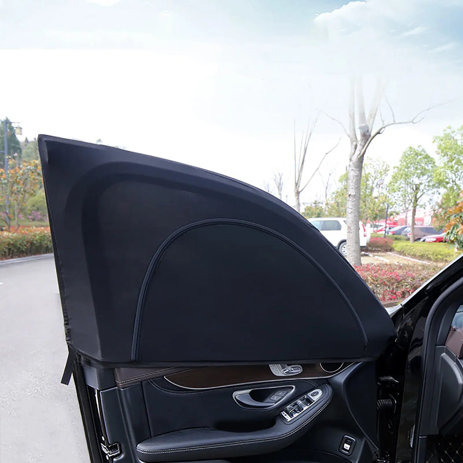 

Солнцезащитный козырек для бокового стекла автомобиля, дышащая сетка для защиты окон автомобиля на молнии, универсальные аксессуары для автомобиля и кемпинга