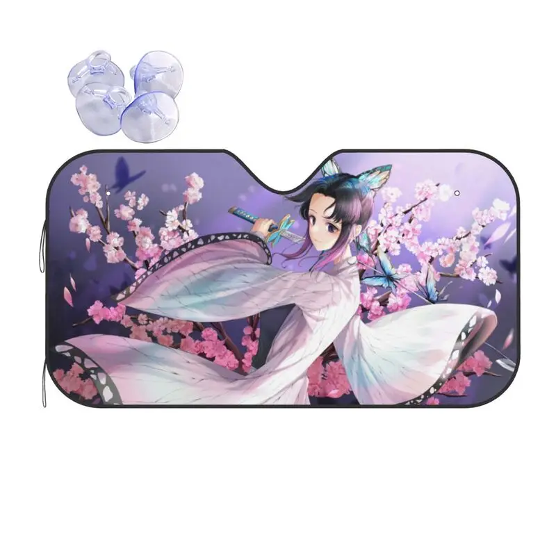 

Призрачный рассекающий аниме автомобильный солнцезащитный козырек мультяшный анимационный автомобиль защита от УФ-лучей автозапчасти Декоративный Козырек