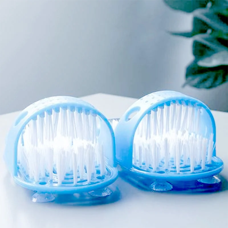 Baby Brush Body Brush 1pcs Foot Clean Brush Bathroom Massage Plastic Slippers Anti-scratch Baby Bath Shoes Sucker