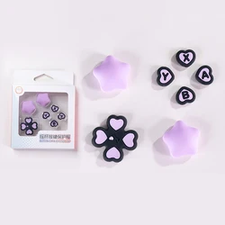 Vibrant Love Silicone Thumb Stick Grip & Key Sticker Set for Portable Gaming Console (One Pack)