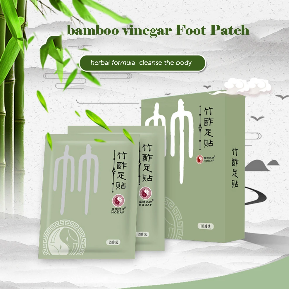 

Bamboo Vinegar Foot Patch Dampness Decontamination Refreshing Wormwood Foot Patch For Health Foot Care Ginseng Ginger Foot Patch