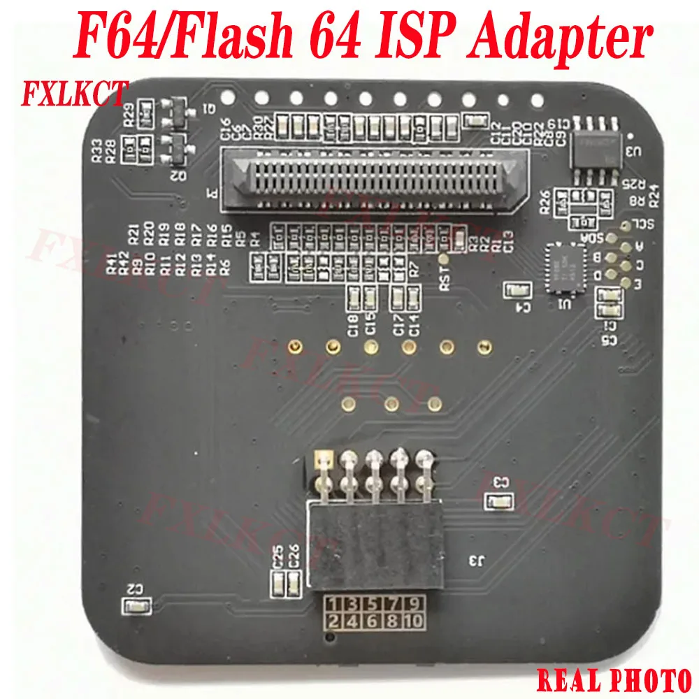 최신 수정된 저항 버전, 최신 F64 플래시 64 UFS eMMC ISP 어댑터, 플래시 64 라이트 울트라 툴 박스용