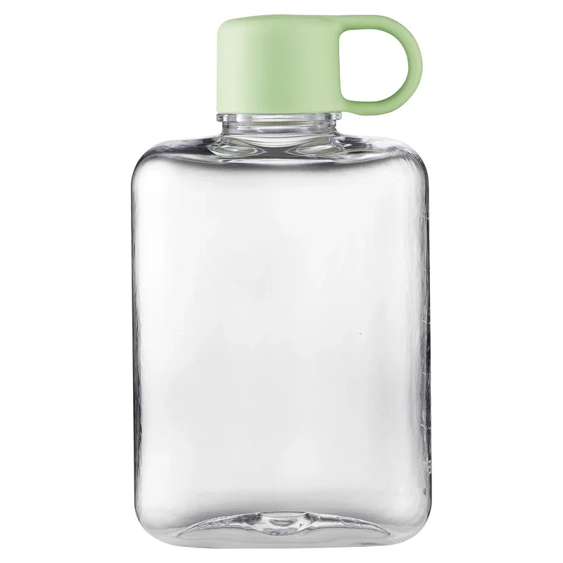 Portable 360ml BPA-Free Flat Clear Plastic Water Bottle – Ideal for Fitness and Outdoor Activities