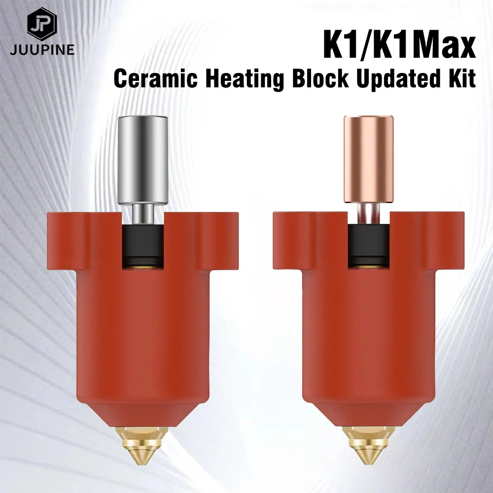 For Creality K1 / K1 Max Hotend Kit Ceramic Heating Block Nozzle 300°C  Extruder High Speed High Flow For Creality K1 Upgrade