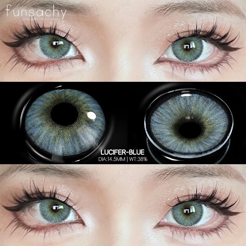 Vibrant Natural Colored Contact Lenses - Blue & Green Hues
