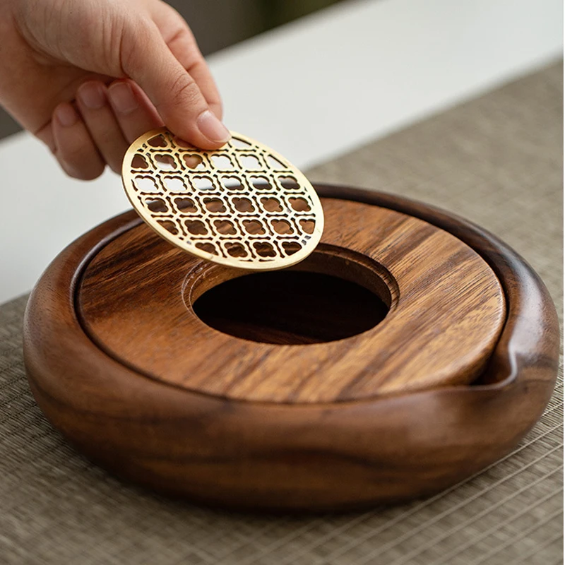 Elegant Walnut Tea and Coffee Tray - Solid Wood Serving Accessory