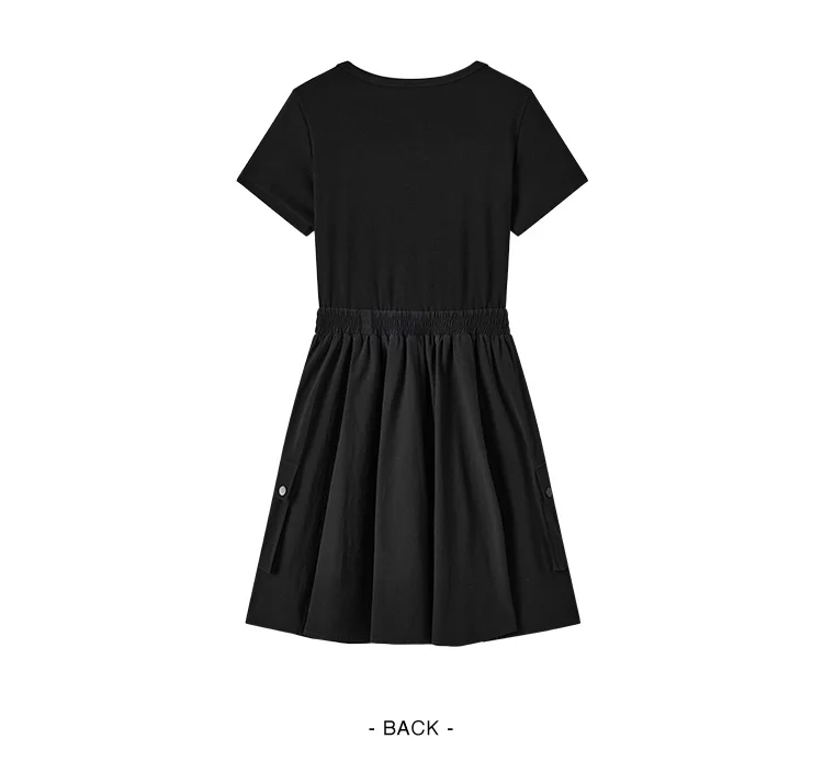 Dress Women Faux Two-Piece Design Versatile Summer New Square Collar Slim Fit Short Skirt Suitable For Petite 14 Dress Women Faux Two-Piece Design Versatile Summer New Square Collar Slim Fit Short Skirt Suitable For Petite
