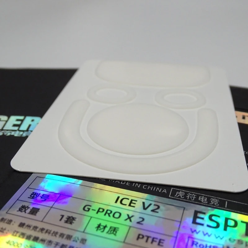 Esptiger 게임용 마우스 스케이트 Ice V2 버전 마우스 피트 X Superlight 2 마우스 피트 용 1 팩 교체