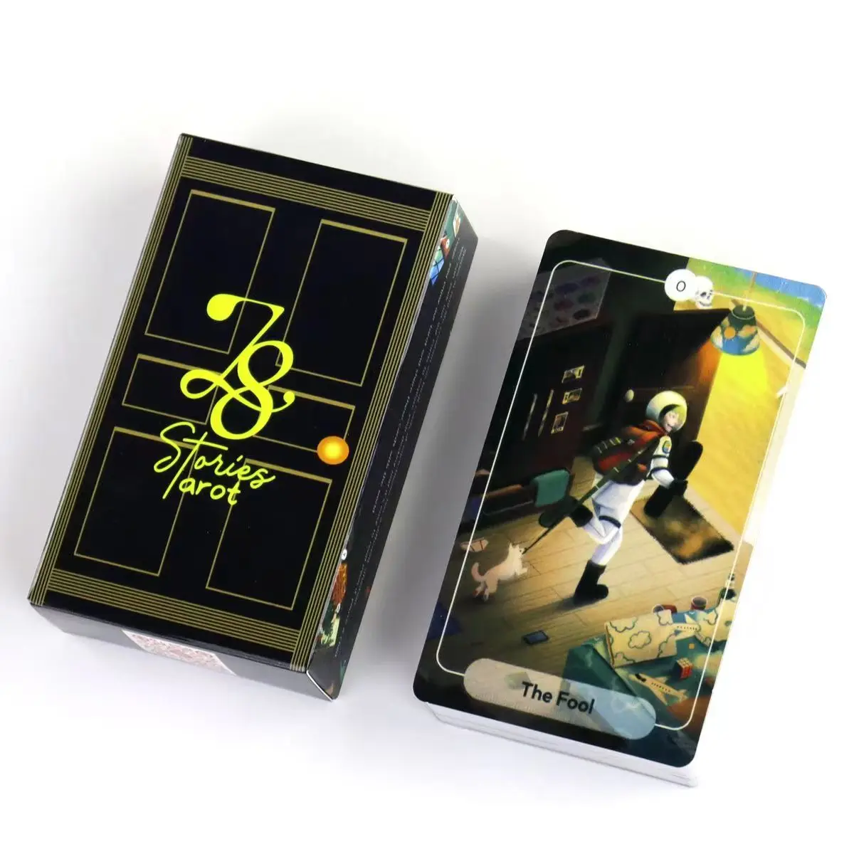 78 Stories Tarot 10.3*6cm Whimsical Cartoon Style Human Life Tarot Asian Culture Story 79 Pcs Cards 4