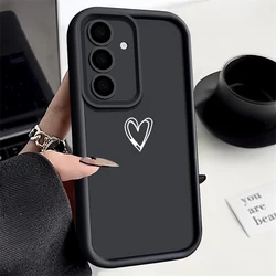Sleek TPU Phone Case - Simple Love Series for Samsung Galaxy A15 5G (A524 Black)