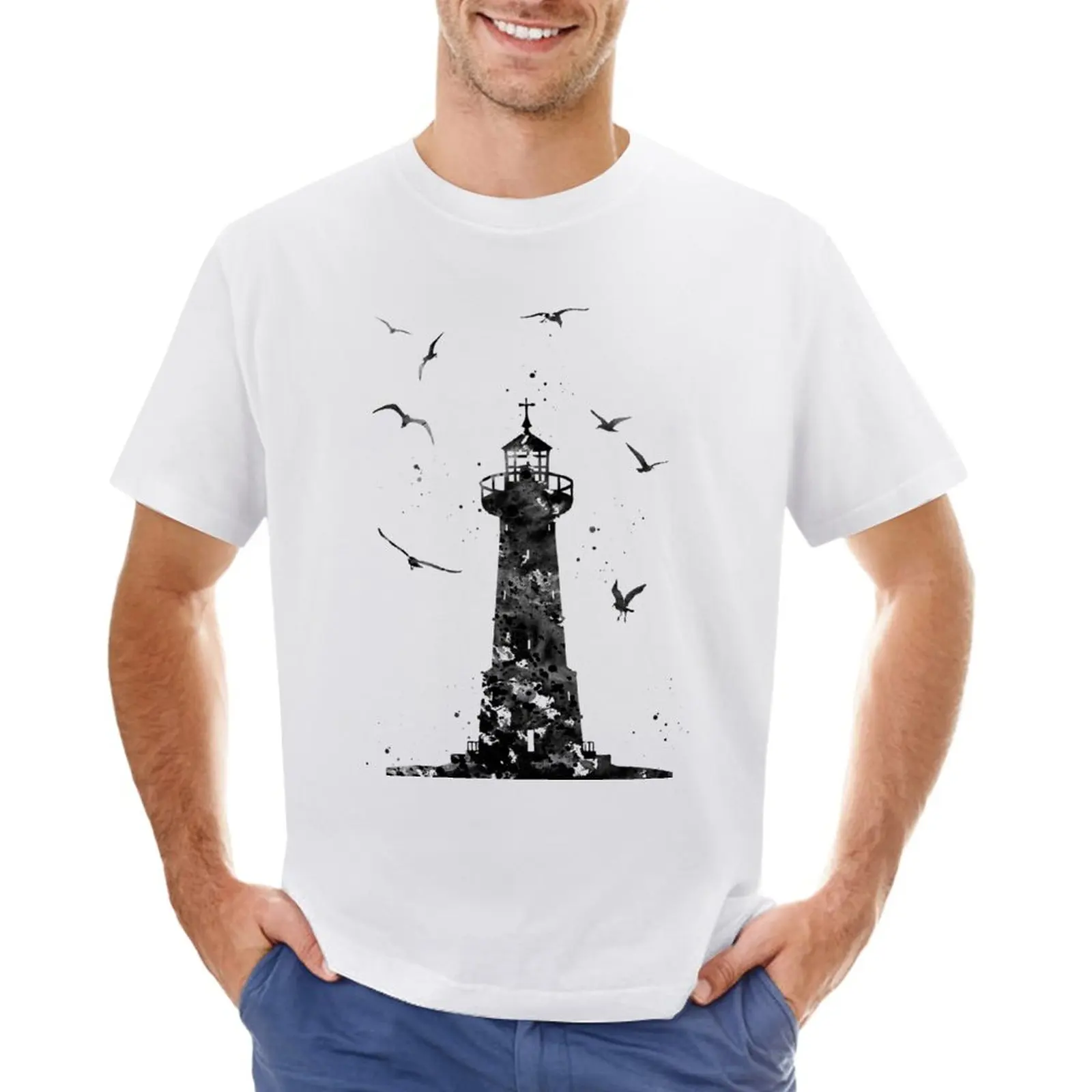 

Lighthouse T-Shirt funnys anime t shirts for men