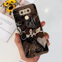 For LG G6 Plus Case LGM-G600K Phone Cases Popular Flower Soft Silicone Clear Protective Shell For LG G6 G 6 LG6 LGG6+ Back Cover 2