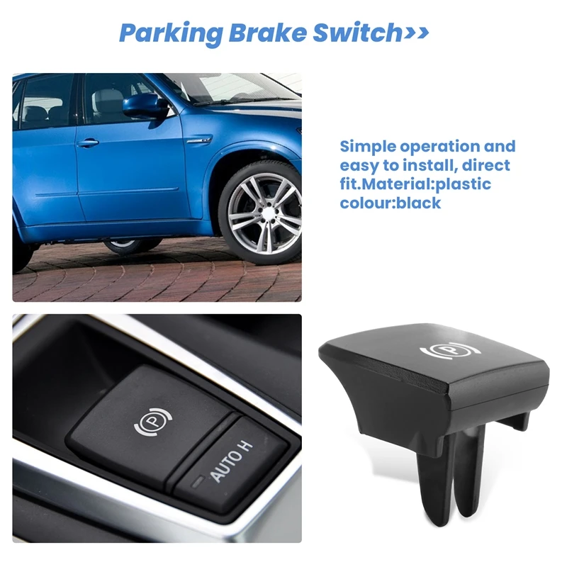 자동차 주차 브레이크 핸드 브레이크 P 단추 스위치 커버, BMW X5 E70 2006-2013 X6 E71 2008-2014