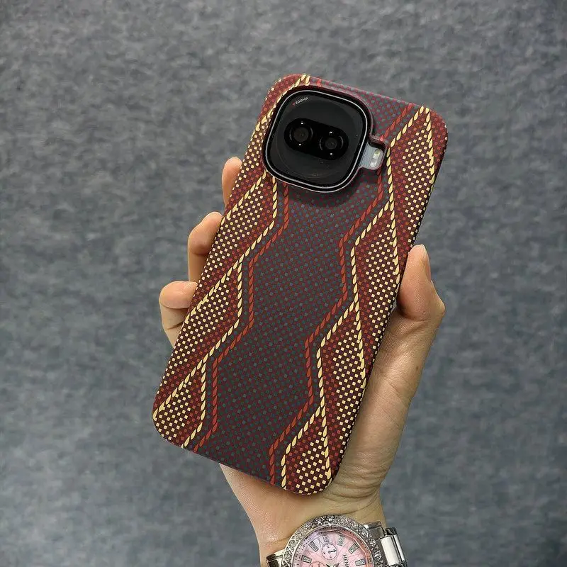 Matte Carbon Fiber Texture Phone Cover - Sleek & Lightweight Bumper Case