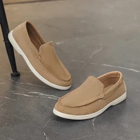 Slip-on Casual Loafers Men Comfortable Walking Shoes Brand Men Dress Shoes All-match Loafers New Soft Bottom Flat Breathable