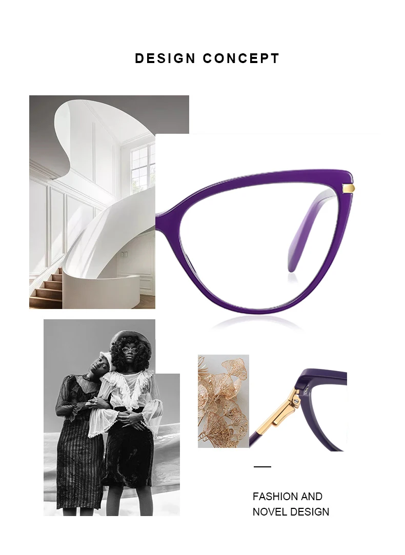 Luxury Cat Eye Glasses – Versatile Reading Glasses Women with Anti Blue Light Lenses