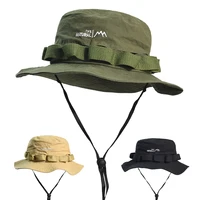 Outdoor Breathable Cotton Bucket Hat Men Women Solid Casual Boonie Hats Fishing Hat Fashion Safari Summer Cap Hiking Sun Caps 1