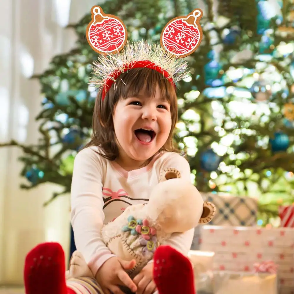 Adult Child Christmas Headband Festive Christmas Headbands for Women Men Kids Reindeer Snowman Xmas House Headwear Cute Holiday