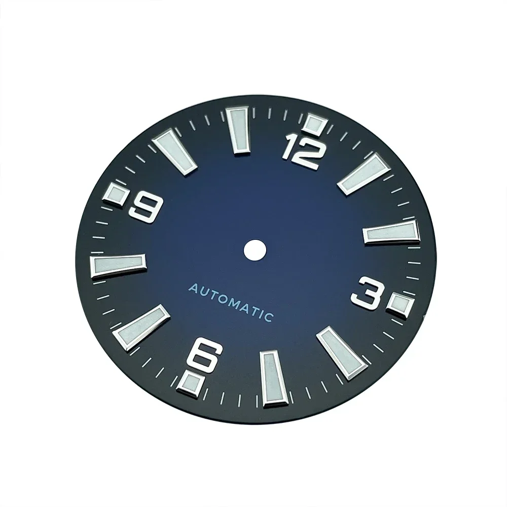 33mm Nologo Sterile Watch Dial For nh38 nh35 Movement Planet Style Mens Watch BGW9 Lume